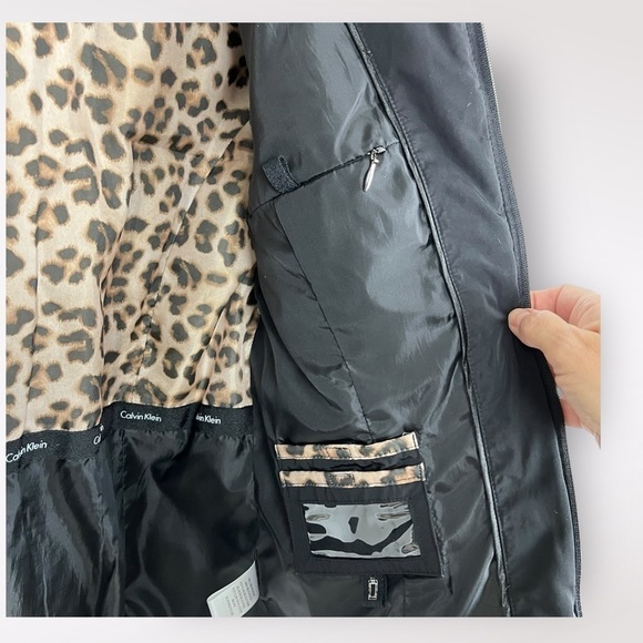 Calvin Klein Hooded Winter Puffer Coat Parka. Black. Size: S. #551 - Picture 8 of 9